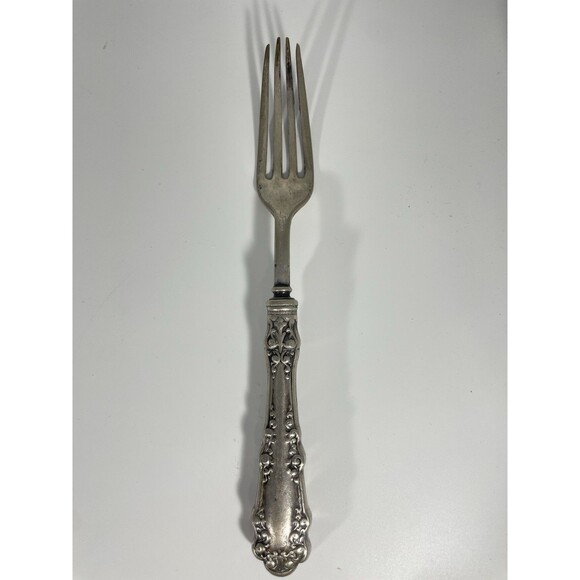 1847 Rogers Bros A1 Dinner Fork 8" Antique Vintage Silverplate Ornate Victorian - Picture 1 of 9